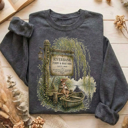Riverbank Ferry and Boat Hire Wind in the Willows Sweatshirt
