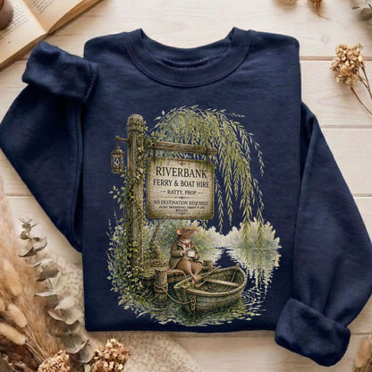 Riverbank Ferry and Boat Hire Wind in the Willows Sweatshirt