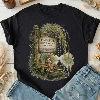 Riverbank Ferry and Boat Hire Wind in the Willows T-Shirt