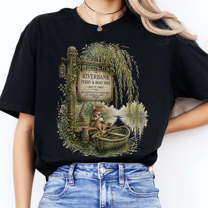 Riverbank Ferry and Boat Hire Wind in the Willows T-Shirt
