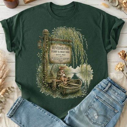 Riverbank Ferry and Boat Hire Wind in the Willows T-Shirt