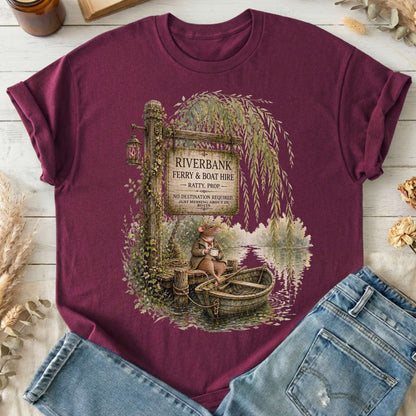 Riverbank Ferry and Boat Hire Wind in the Willows T-Shirt