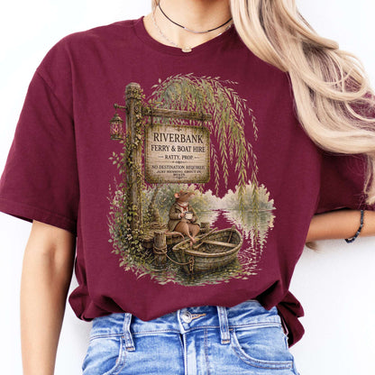 Riverbank Ferry and Boat Hire Wind in the Willows T-Shirt