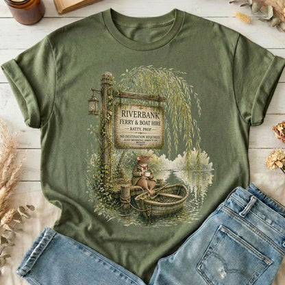 Riverbank Ferry and Boat Hire Wind in the Willows T-Shirt