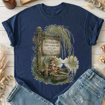 Riverbank Ferry and Boat Hire Wind in the Willows T-Shirt