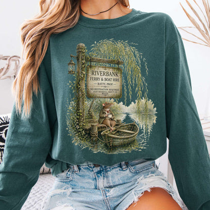 Riverbank Ferry and Boat Hire Wind in the Willows Long Sleeve