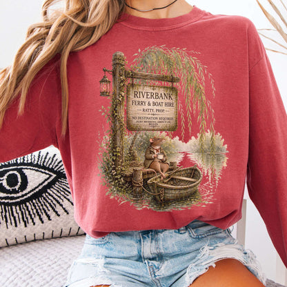 Riverbank Ferry and Boat Hire Wind in the Willows Long Sleeve