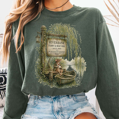 Riverbank Ferry and Boat Hire Wind in the Willows Long Sleeve