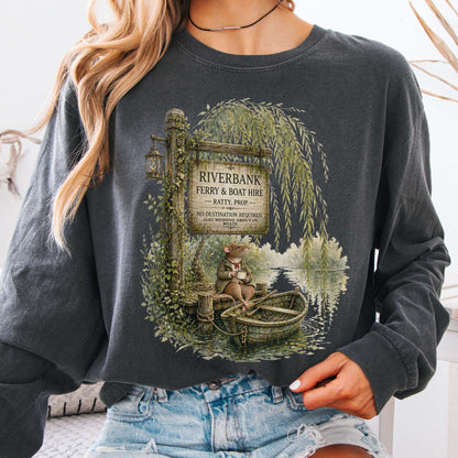 Riverbank Ferry and Boat Hire Wind in the Willows Long Sleeve