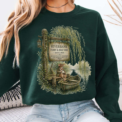 Riverbank Ferry and Boat Hire Wind in the Willows Sweatshirt
