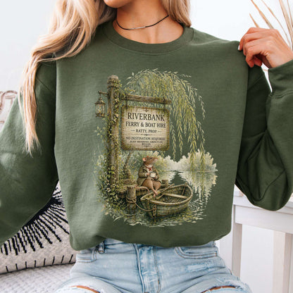 Riverbank Ferry and Boat Hire Wind in the Willows Sweatshirt