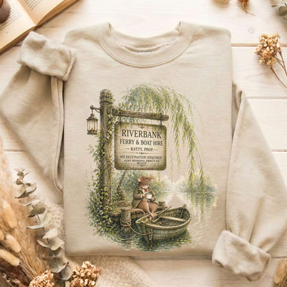 Riverbank Ferry and Boat Hire Wind in the Willows Sweatshirt