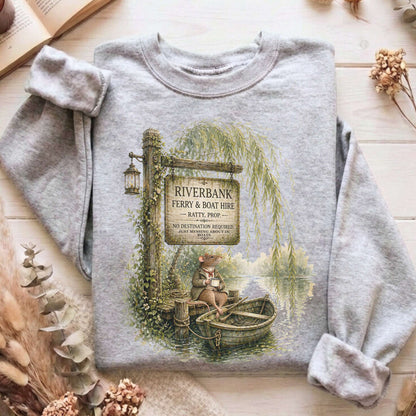 Riverbank Ferry and Boat Hire Wind in the Willows Sweatshirt