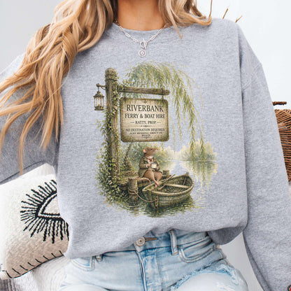 Riverbank Ferry and Boat Hire Wind in the Willows Sweatshirt