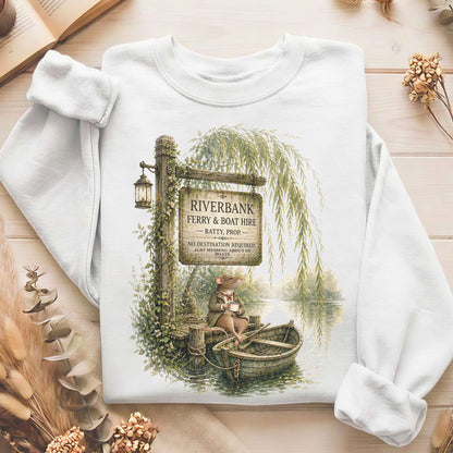 Riverbank Ferry and Boat Hire Wind in the Willows Sweatshirt