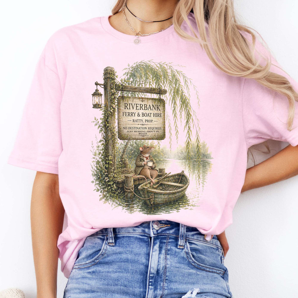 Riverbank Ferry and Boat Hire Wind in the Willows T-Shirt