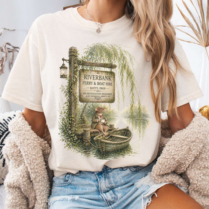 Riverbank Ferry and Boat Hire Wind in the Willows T-Shirt
