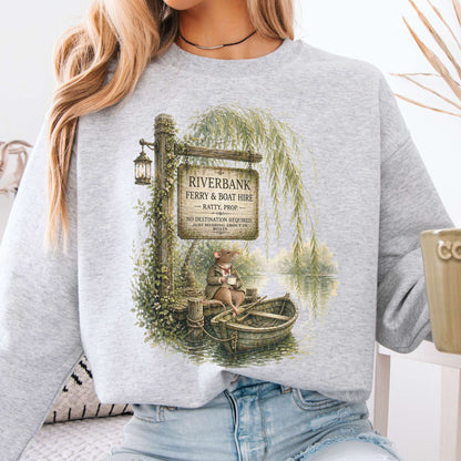 Riverbank Ferry and Boat Hire Wind in the Willows Sweatshirt