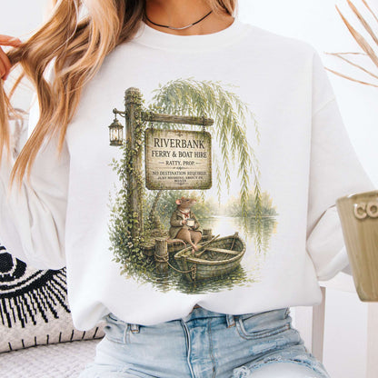 Riverbank Ferry and Boat Hire Wind in the Willows Sweatshirt
