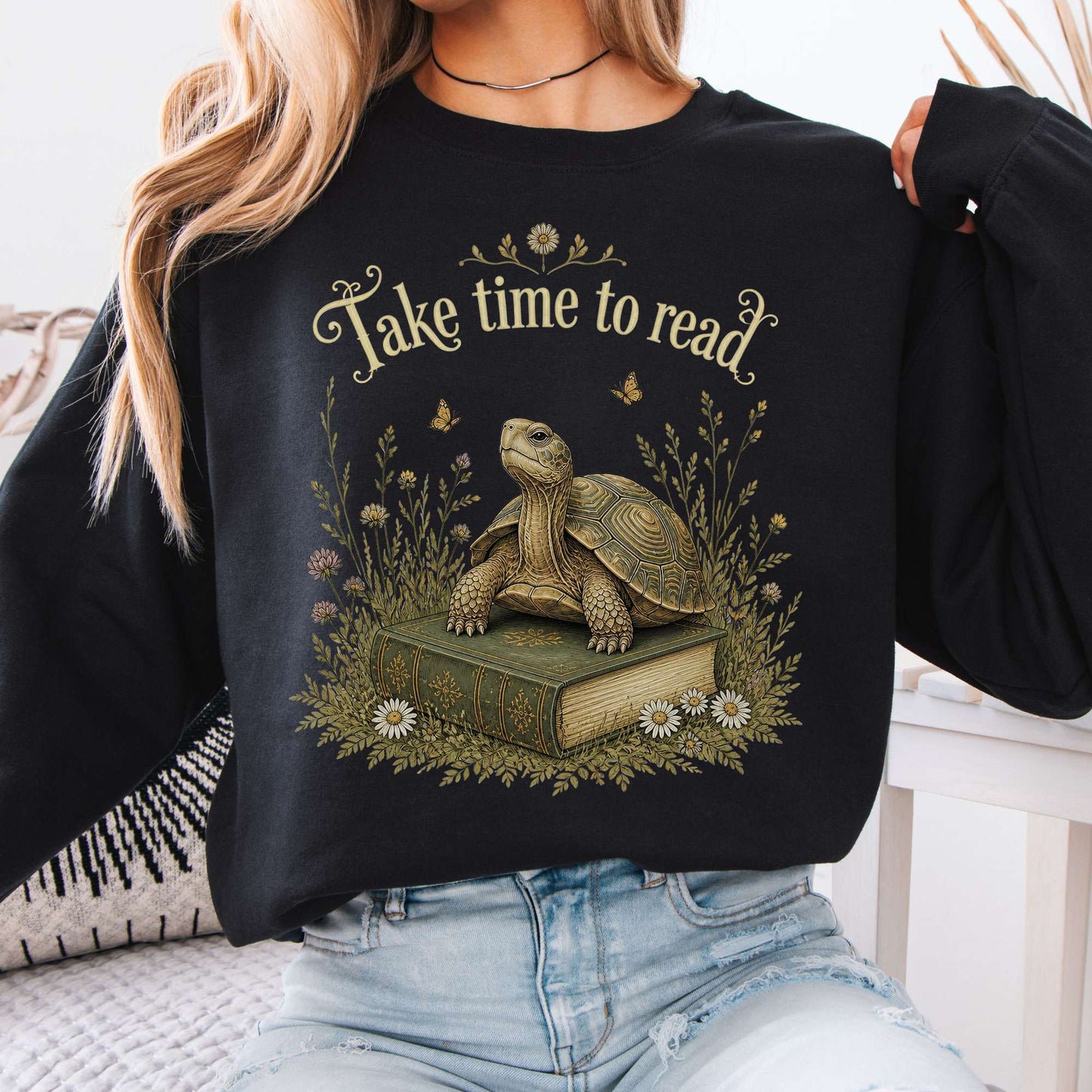 Take Time to Read Literary Sweatshirt