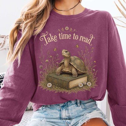 Take Time to Read Literary Long Sleeve
