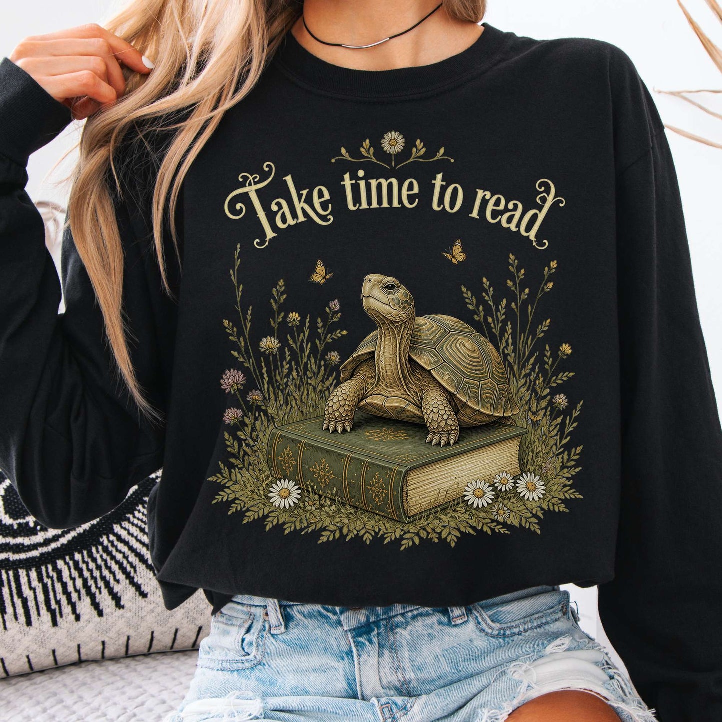 Take Time to Read Literary Long Sleeve