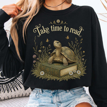 Take Time to Read Literary Long Sleeve