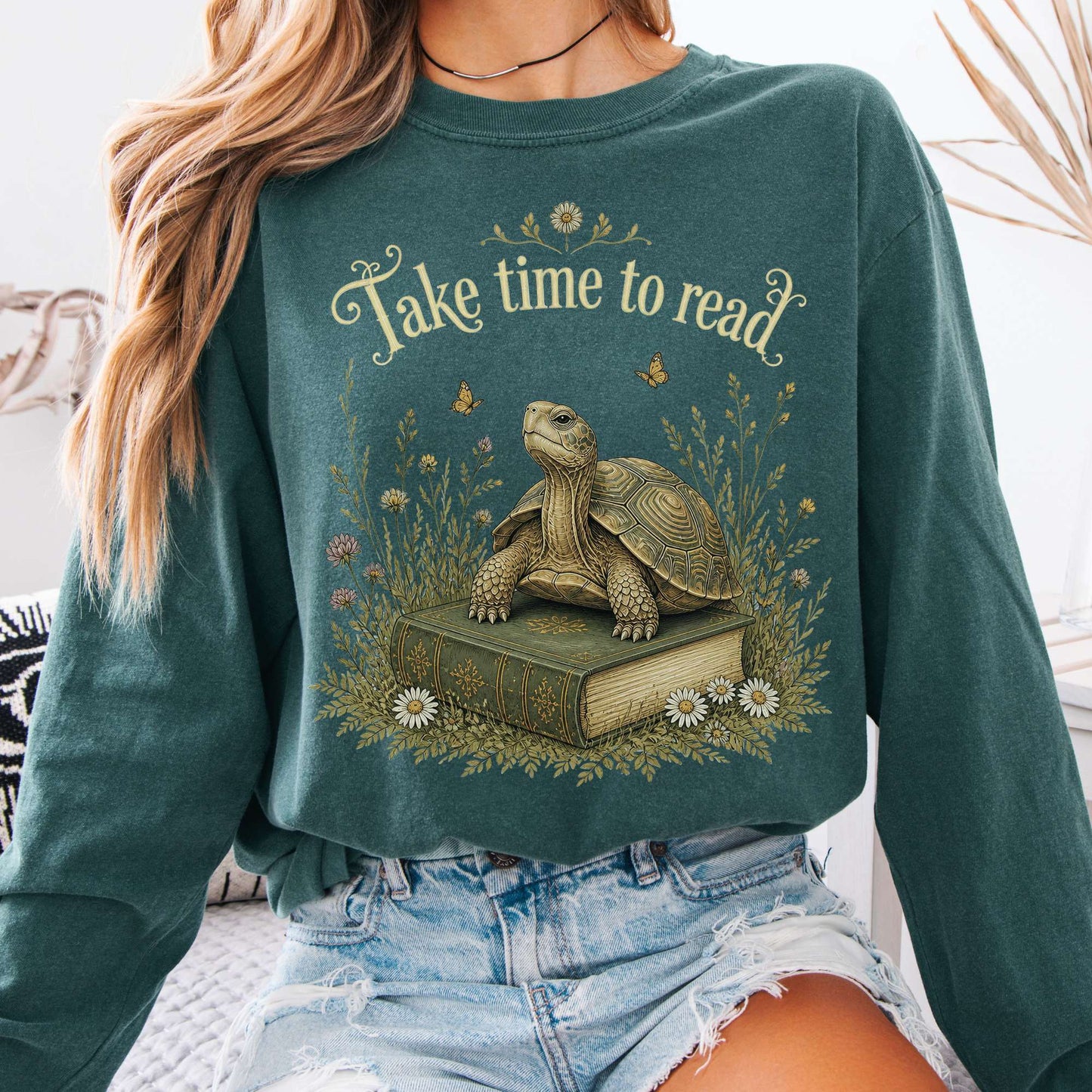 Take Time to Read Literary Long Sleeve
