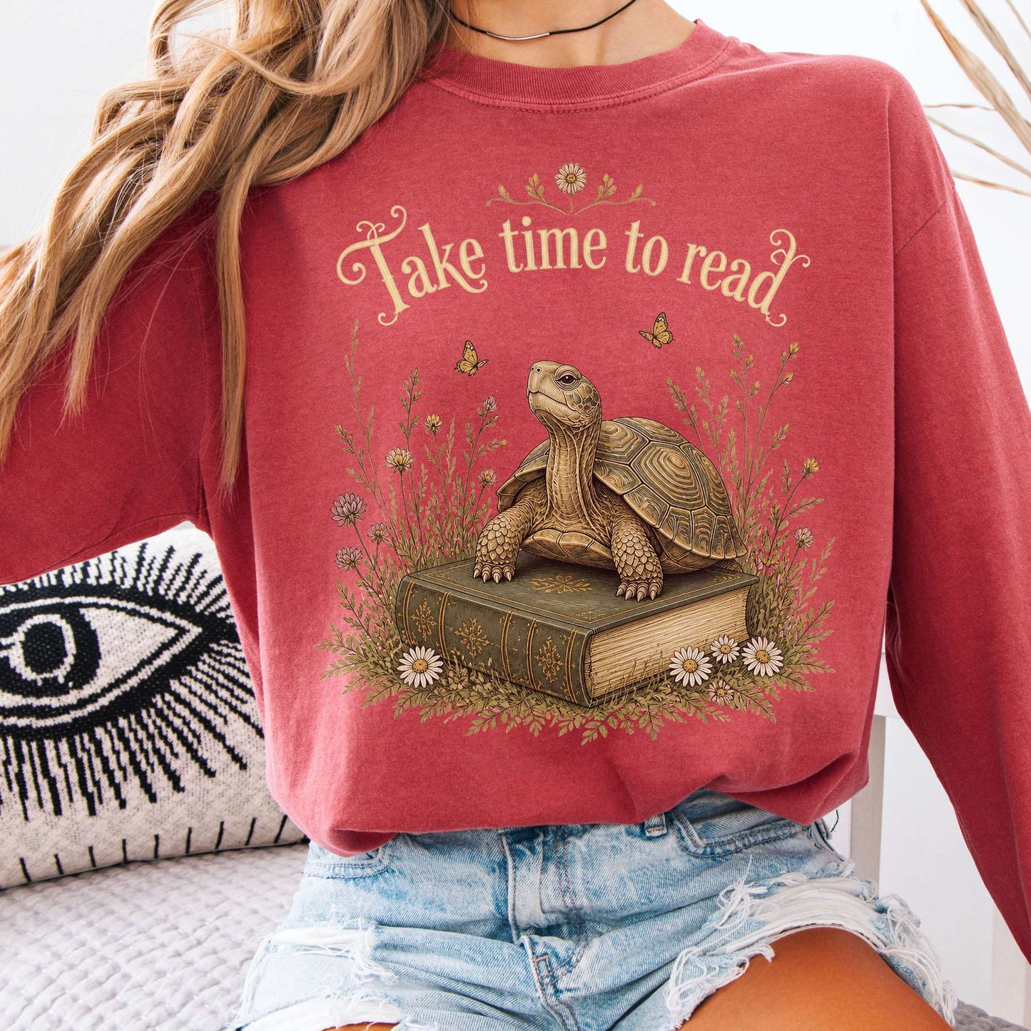 Take Time to Read Literary Long Sleeve
