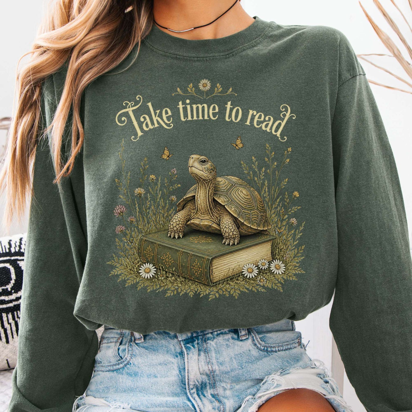 Take Time to Read Literary Long Sleeve