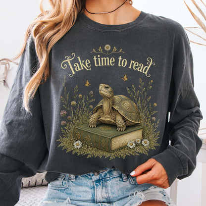 Take Time to Read Literary Long Sleeve