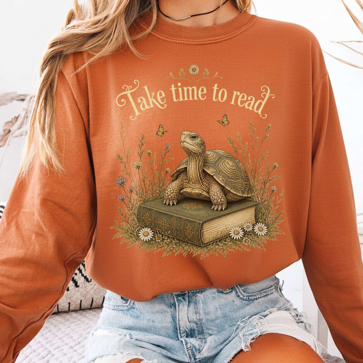 Take Time to Read Literary Long Sleeve