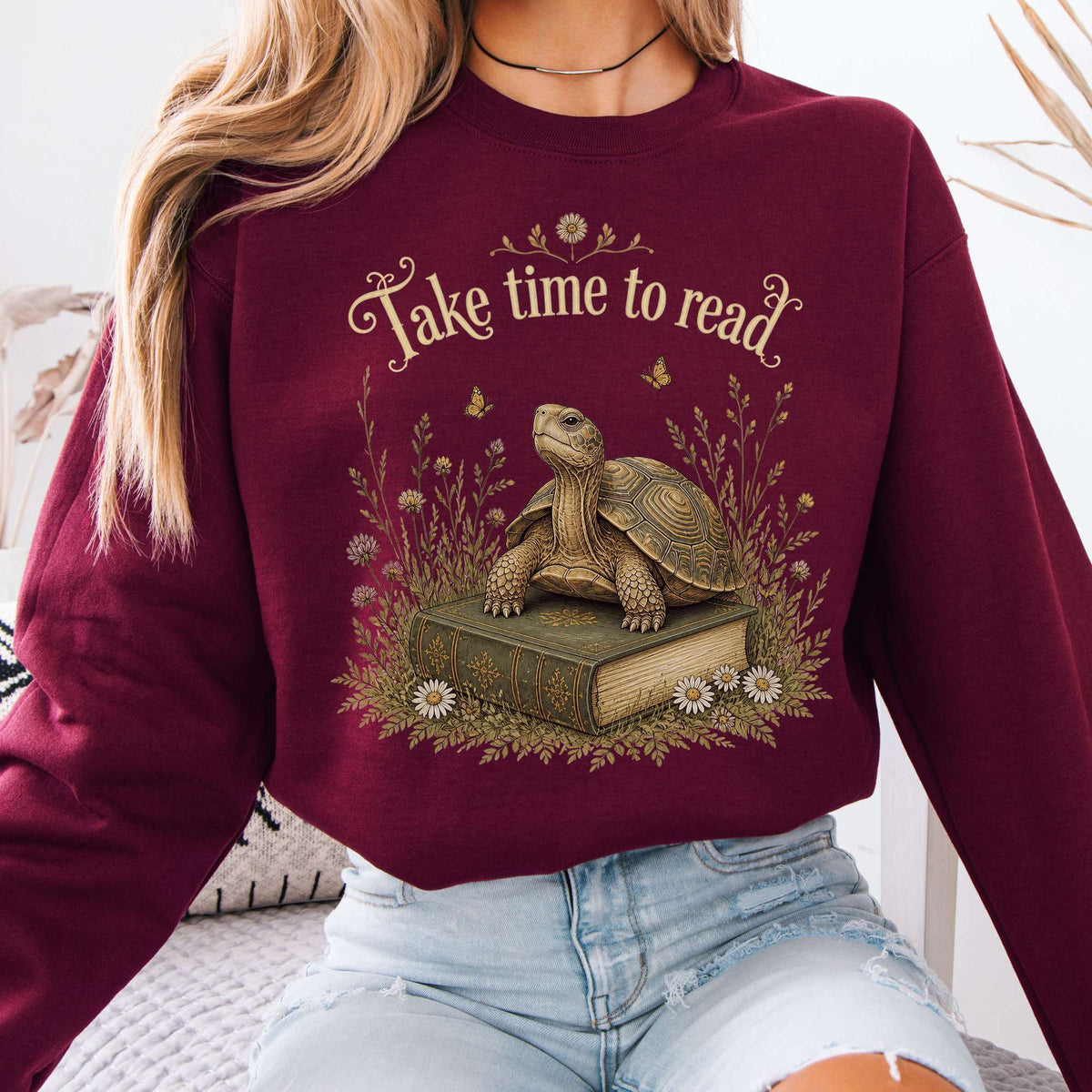 Take Time to Read Literary Sweatshirt