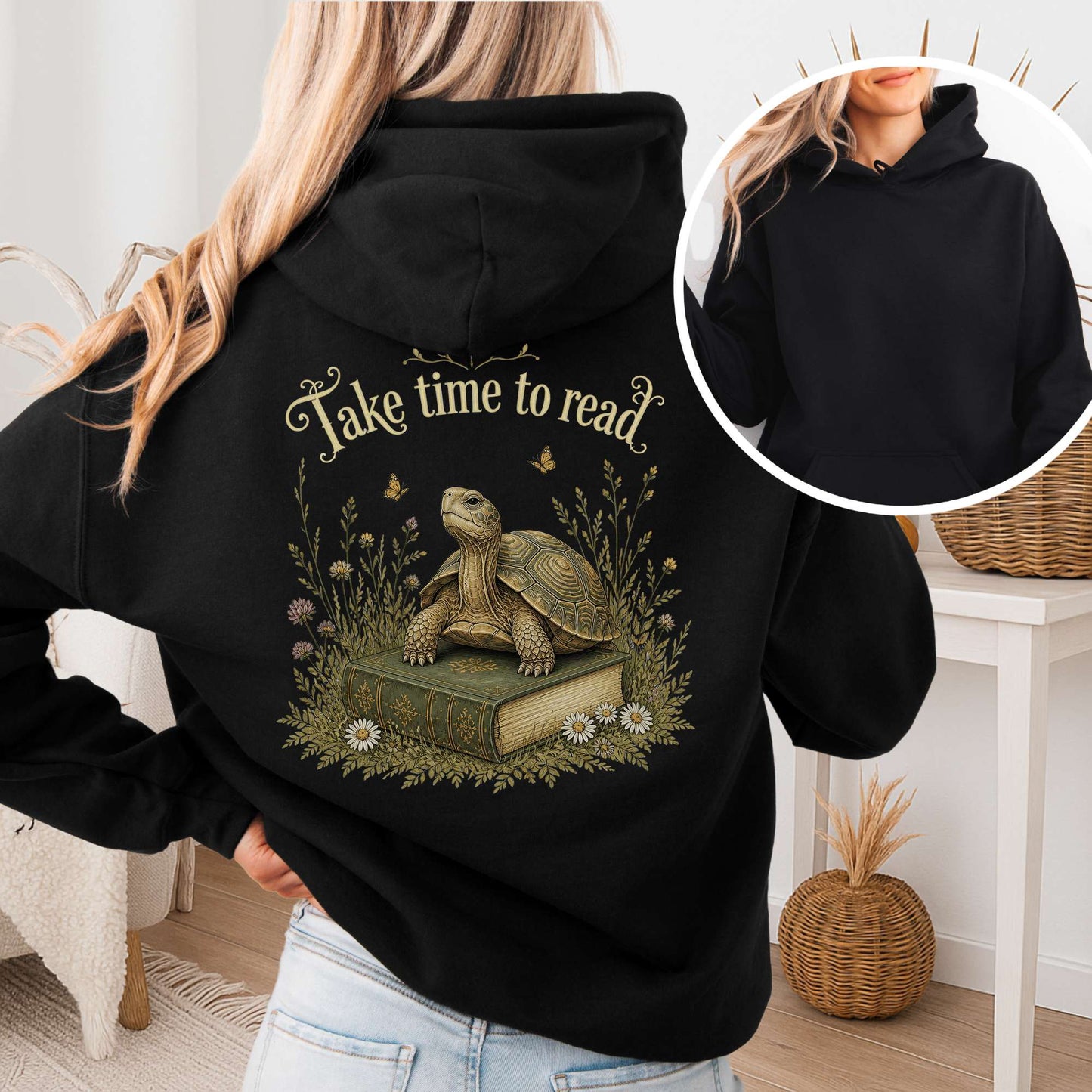 Take Time to Read Literary Hoodie