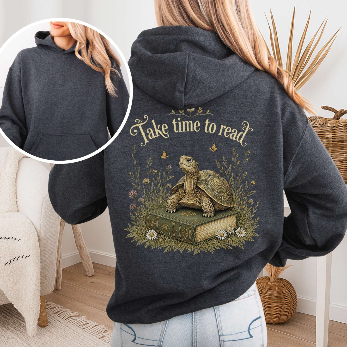 Take Time to Read Literary Hoodie
