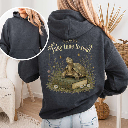Take Time to Read Literary Hoodie