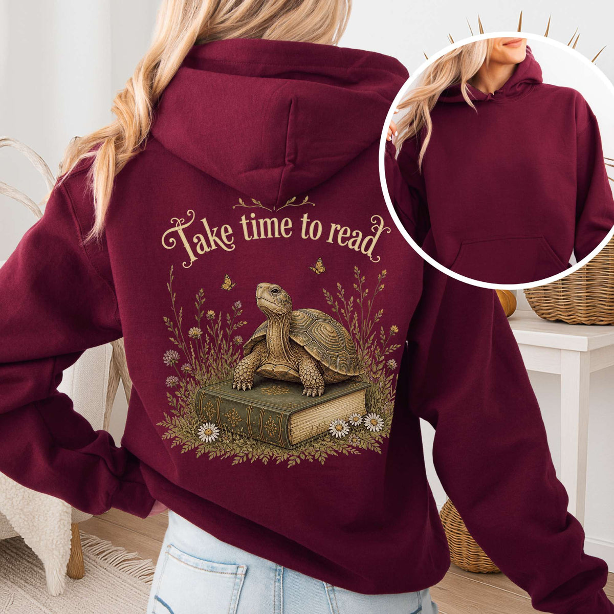 Take Time to Read Literary Hoodie