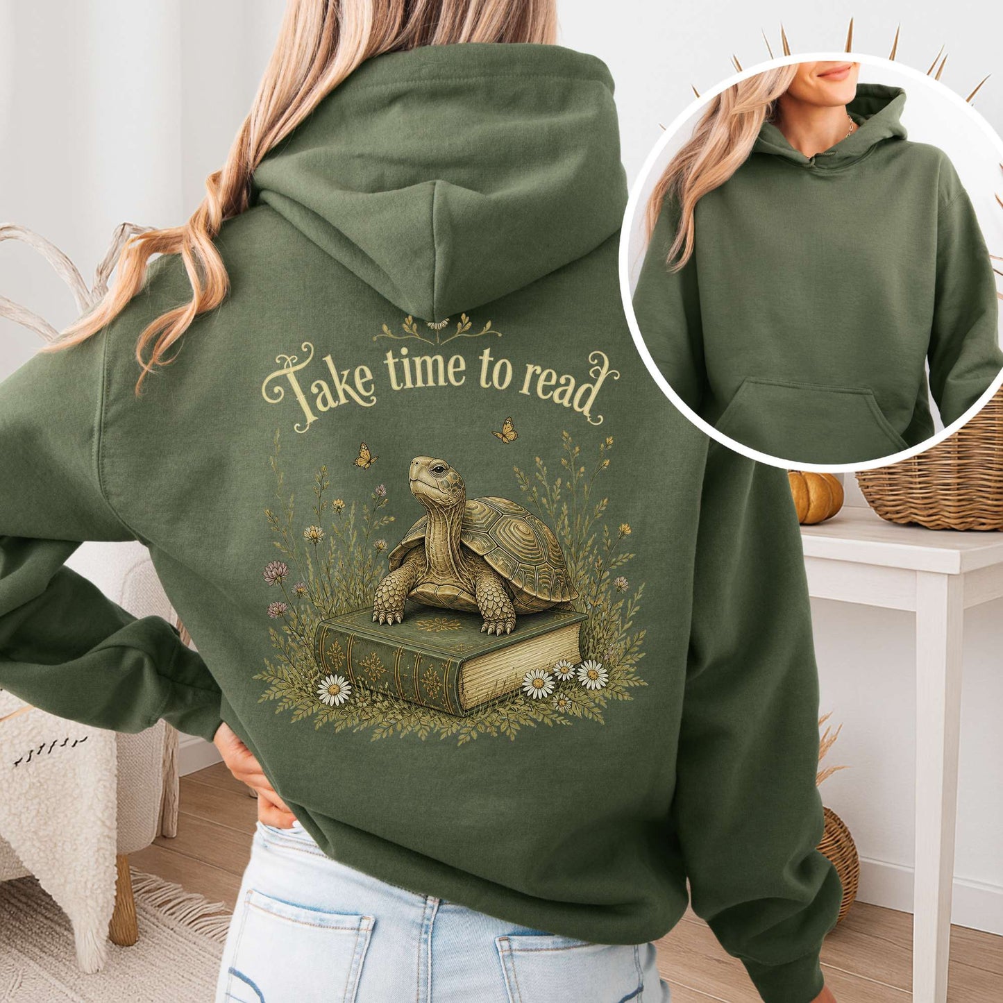 Take Time to Read Literary Hoodie
