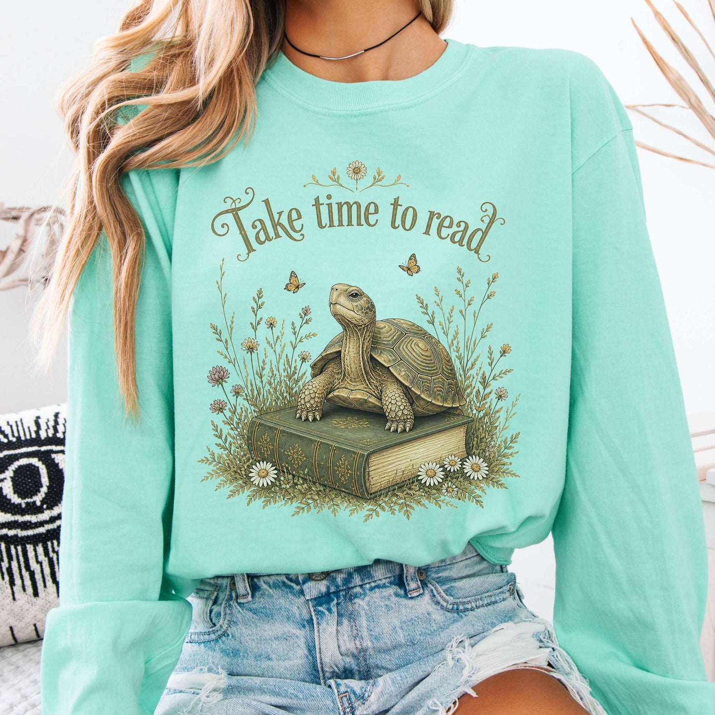 Take Time to Read Literary Long Sleeve
