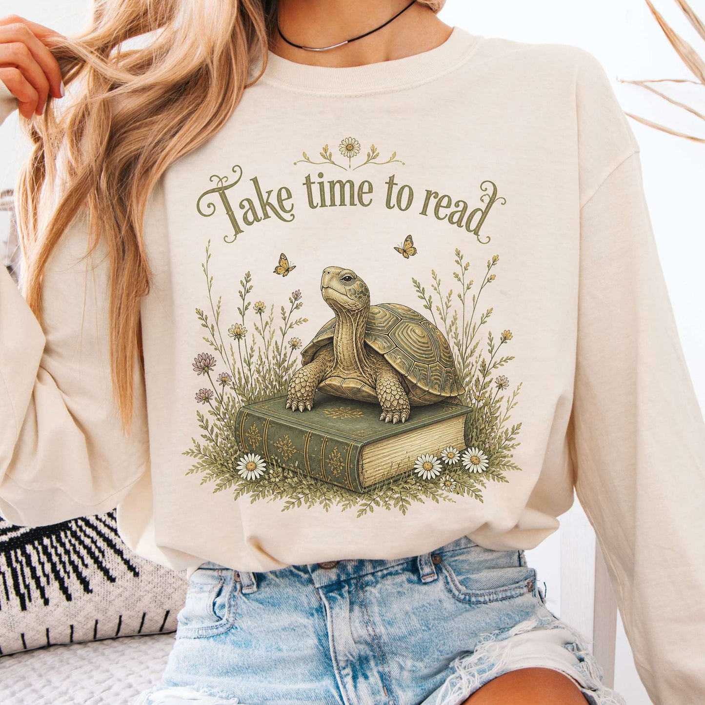 Take Time to Read Literary Long Sleeve