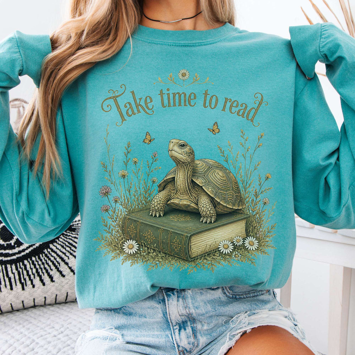 Take Time to Read Literary Long Sleeve