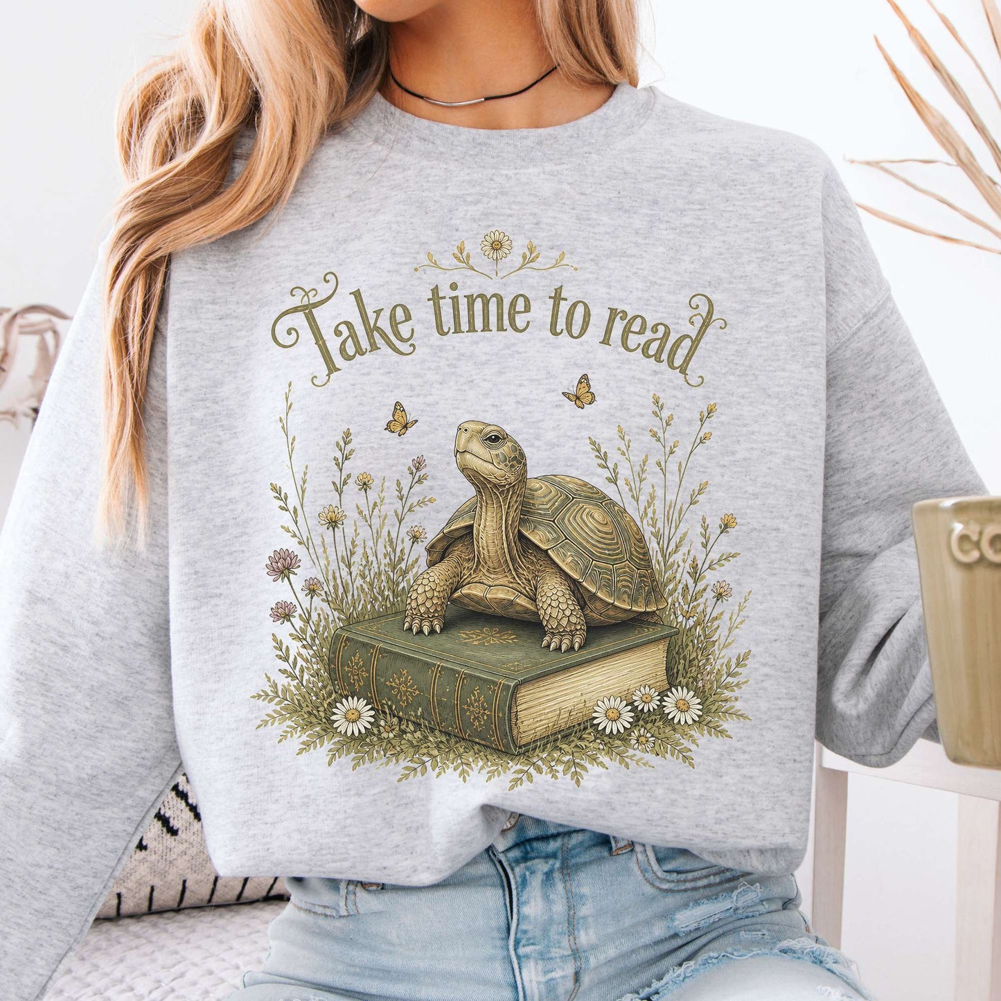 Take Time to Read Literary Sweatshirt