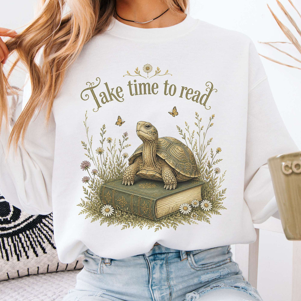 Take Time to Read Literary Sweatshirt