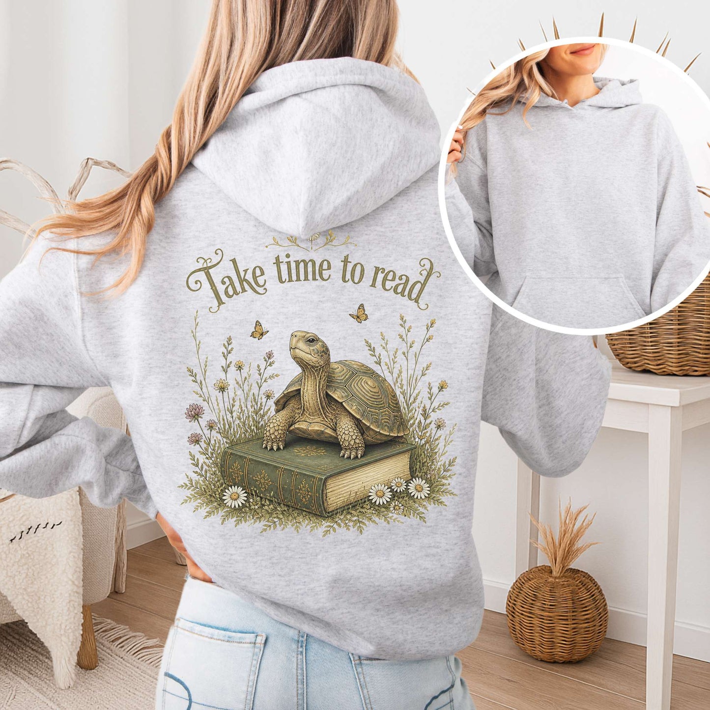 Take Time to Read Literary Hoodie