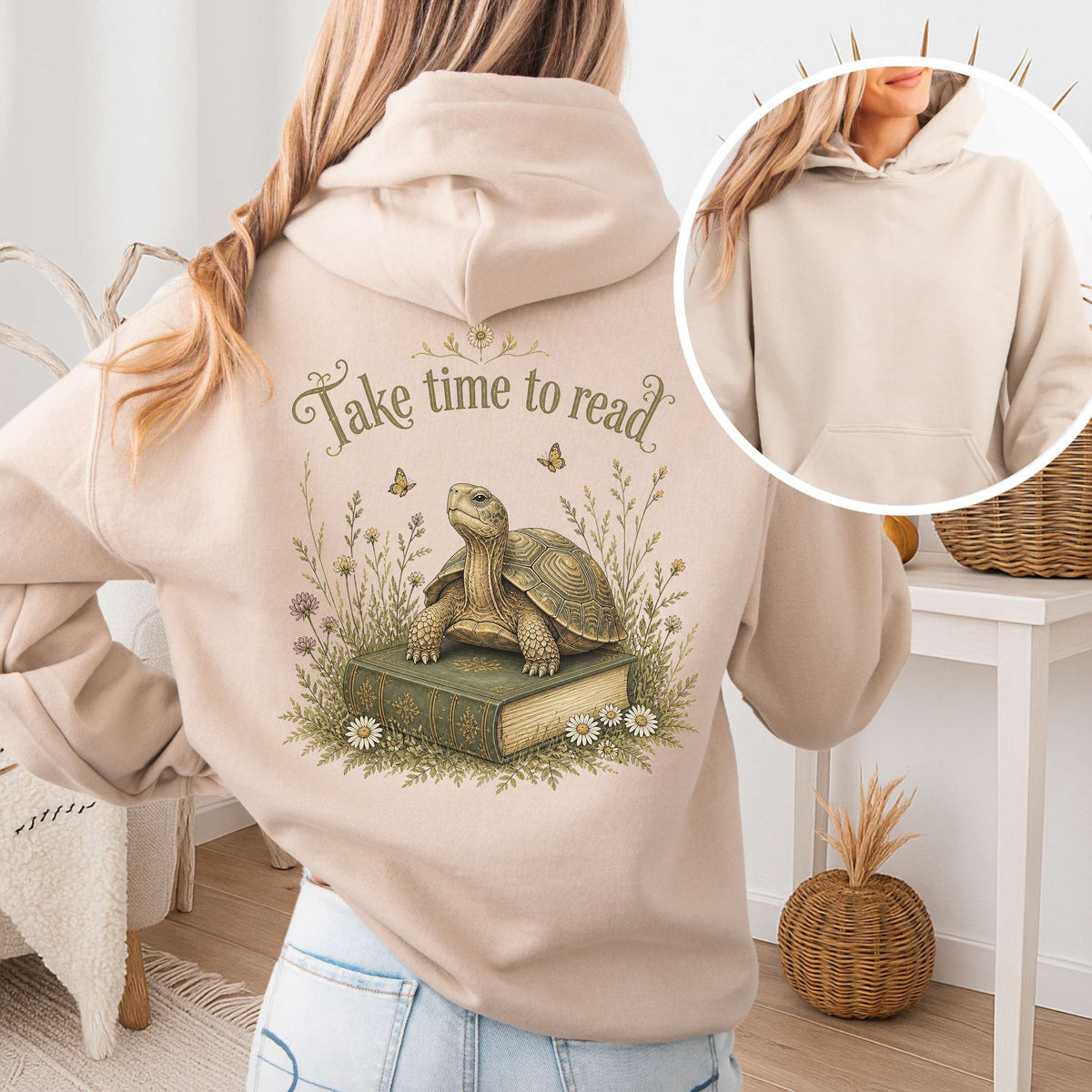 Take Time to Read Literary Hoodie