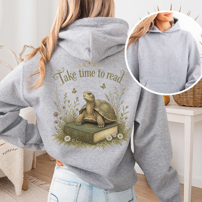 Take Time to Read Literary Hoodie