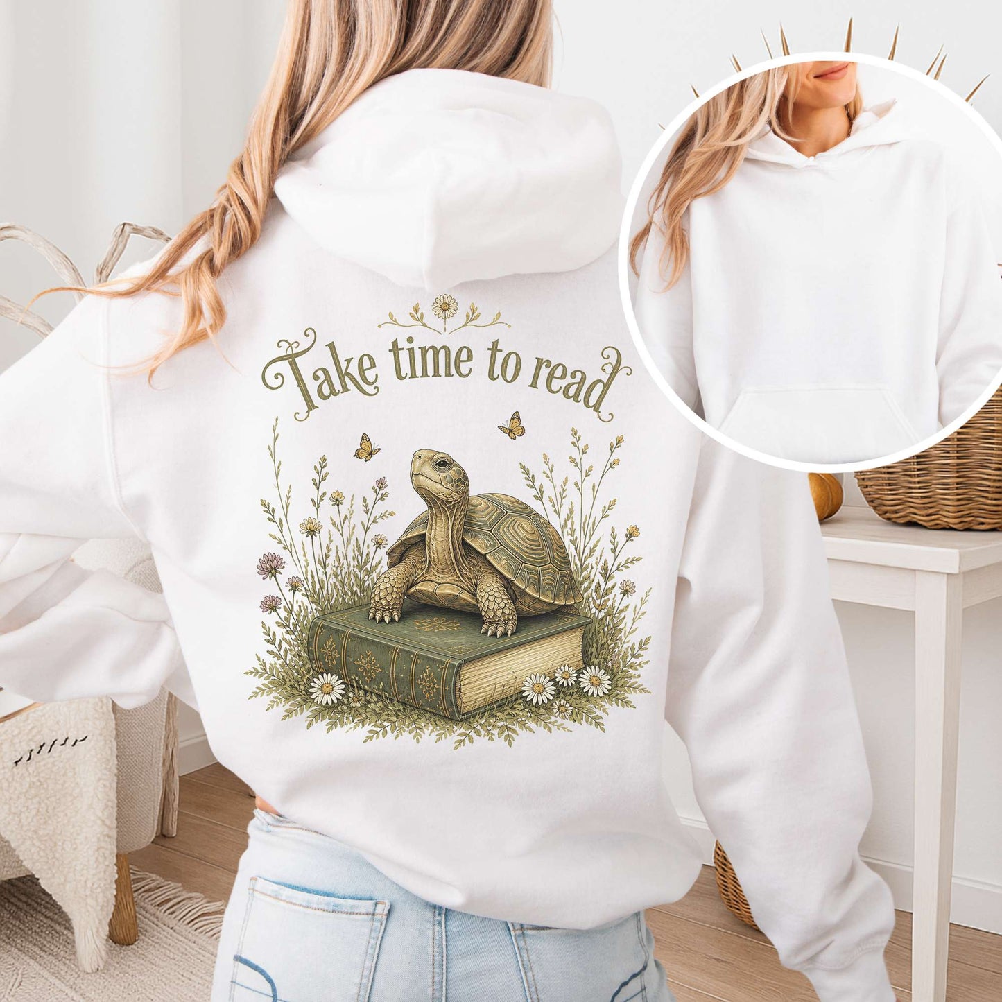 Take Time to Read Literary Hoodie