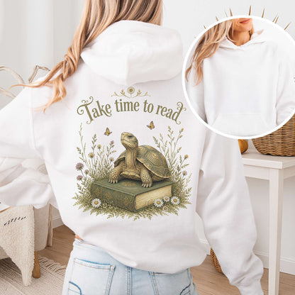 Take Time to Read Literary Hoodie