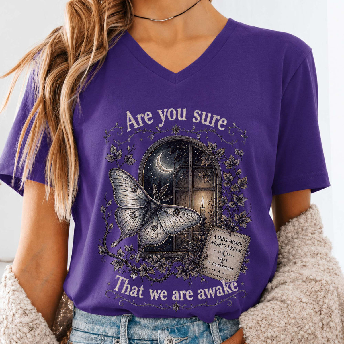 Are You Sure That We Are Awake A Midsummer Night's Dream Shakespeare V-Neck