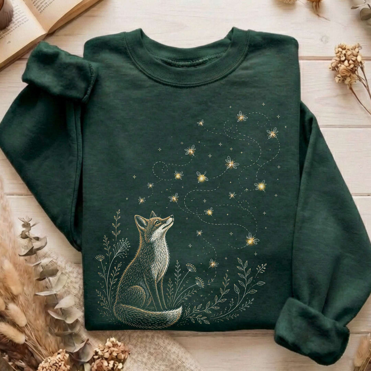 Fox and Fireflies Sweatshirt